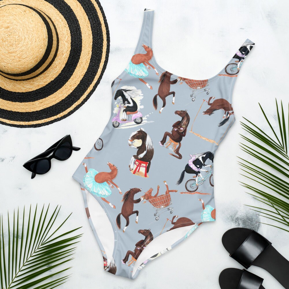 HORSES Bikini Swimsuit Bathing Suit Women's Mens Etsy