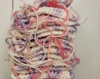 Pink Purple Granny Square Cat Ear Beanie Crochet Pattern (PDF)