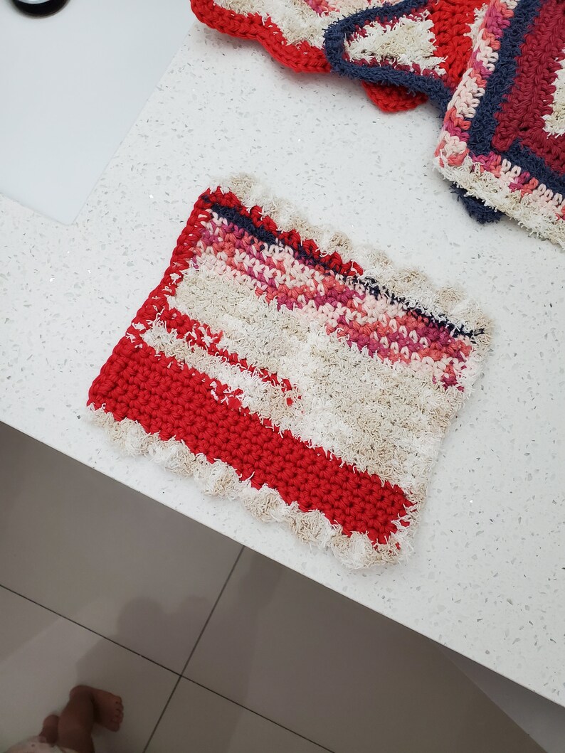 Crochet Dishcloth Patterns. Instant Pdf Download. Illustrated. Etsy