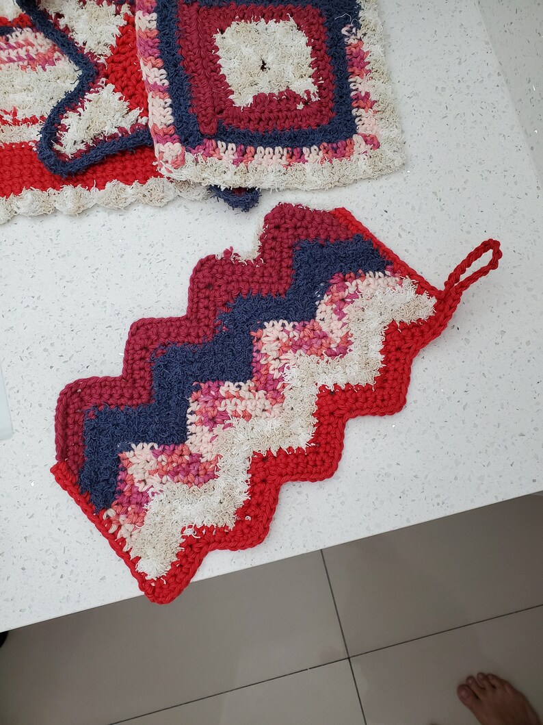 Crochet Dishcloth Patterns. Instant Pdf Download. Illustrated. Etsy