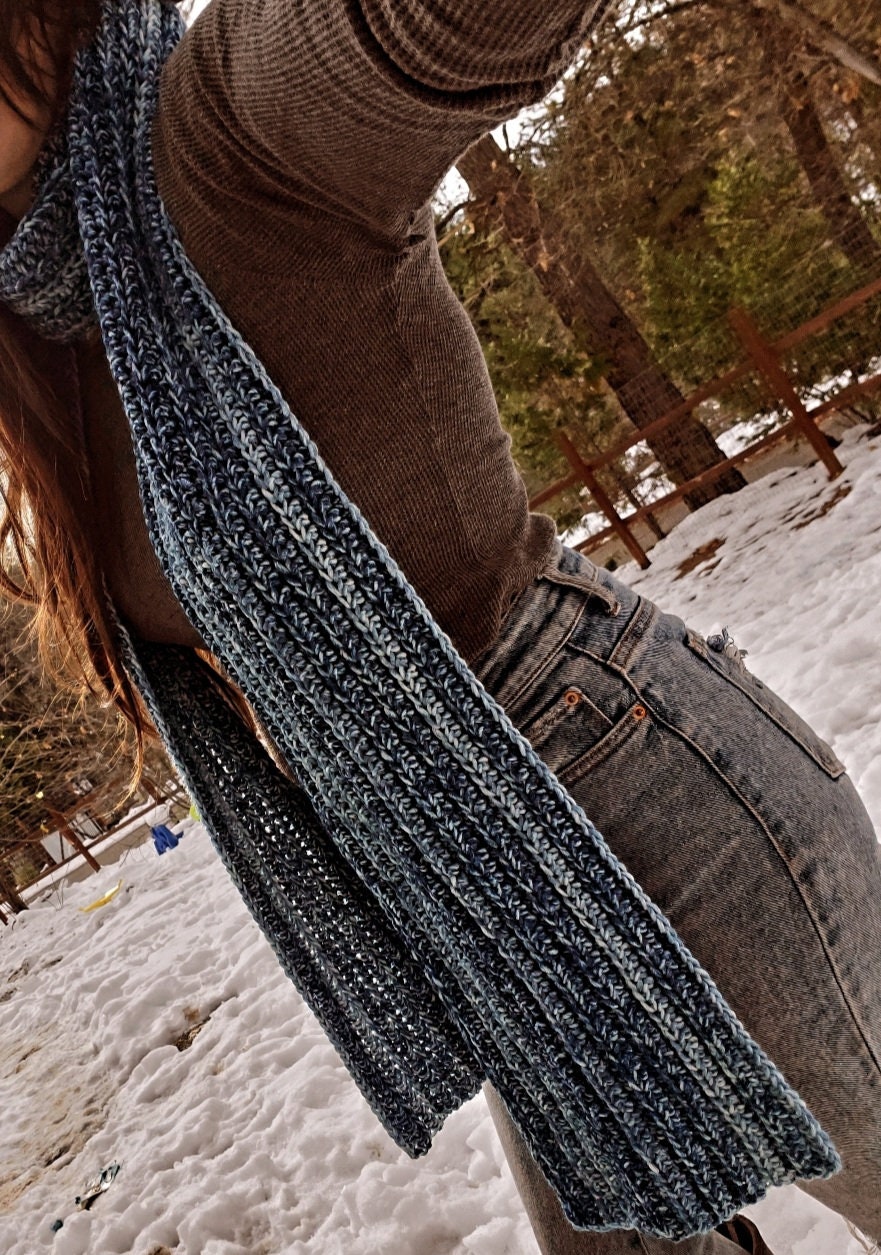 Oversized Ribbed Scarf Crochet Pattern - Etsy