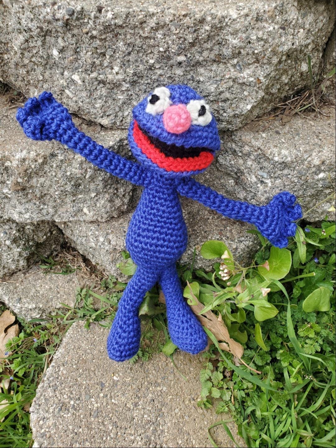 Vintage Grover Crochet Pattern: 1970s Sesame Street Plush (PDF Download ...