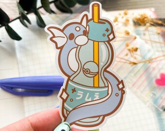 Dratini Ramune Soda Matte Vinyl Sticker | Cute Monster Sticker | Kawaii Animal Sticker | Scrapbook Journaling Planner Sticker