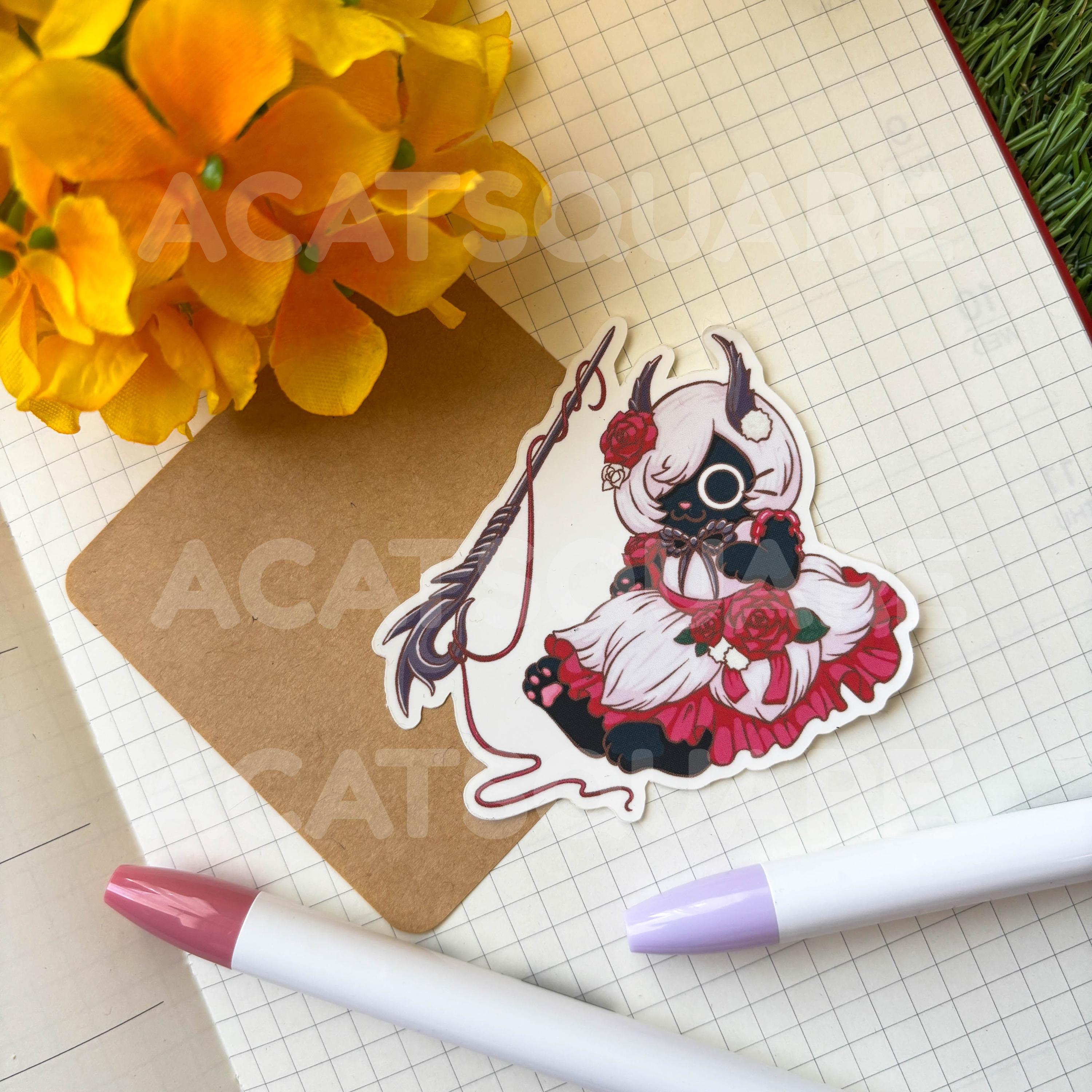 Lala Barina Palico Gear Matte Vinyl Sticker | Cute Meowster Hunter
