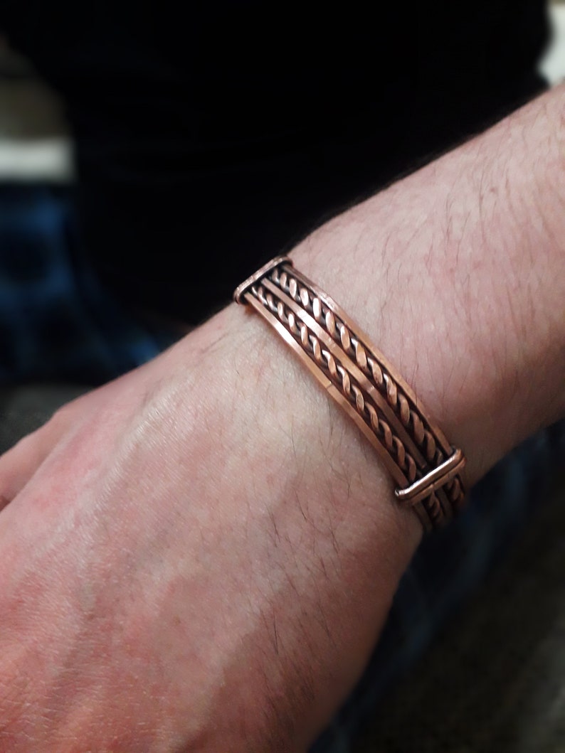 Copper men's bracelet Etsy France