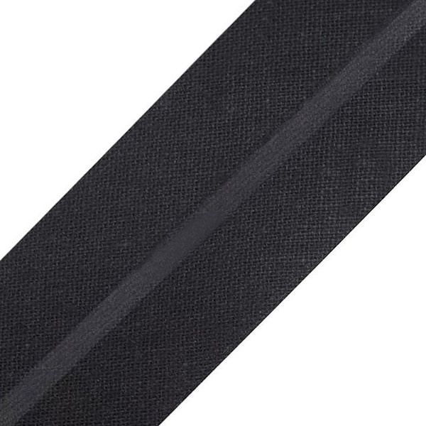 Baumwoll-Schrägband in schwarz - Breite ca. 20 mm (0,70 EUR/m)