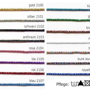 Lurexkordel aus Echt-Lurex Nr. 2276 (0,60 EUR/m)