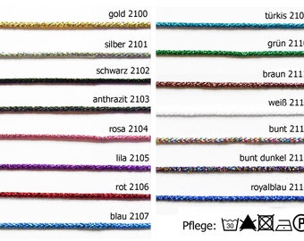 Lurex cord made of real lurex No. 2276 (0.60 EUR/meter)