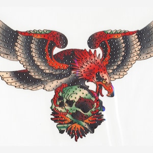 Motivo termoadhesivo con lámina de estrás TA 001 - Águila