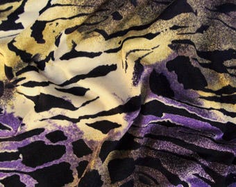 Viscose Jersey Animal Print HS7056_11112-3 in ochre/black/purple