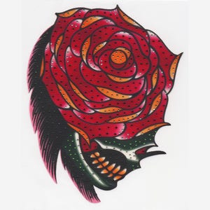 Motivo termoadhesivo con lámina de estrás T 3004 - Calavera
