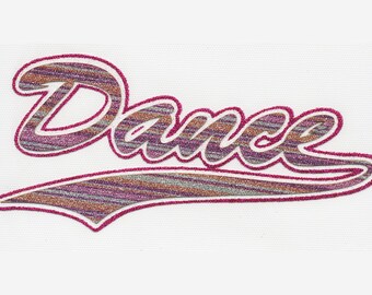 Glitter-Bügelmotiv NS073P - Dance pink