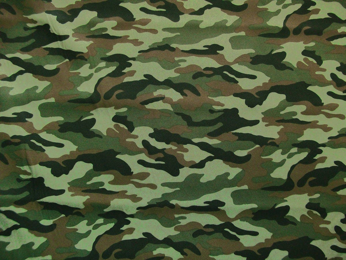  Army  Fabric  Camouflage  L748 6 in green olive brown black 
