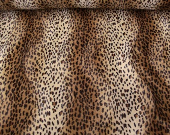 Fell-Imitat Leopard L725-03, Farbe natur-braun