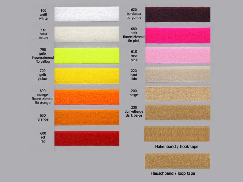Premium hook and loop fastener for sewing, No. 92665, width 20 mm (EUR 2.00/meter) image 2