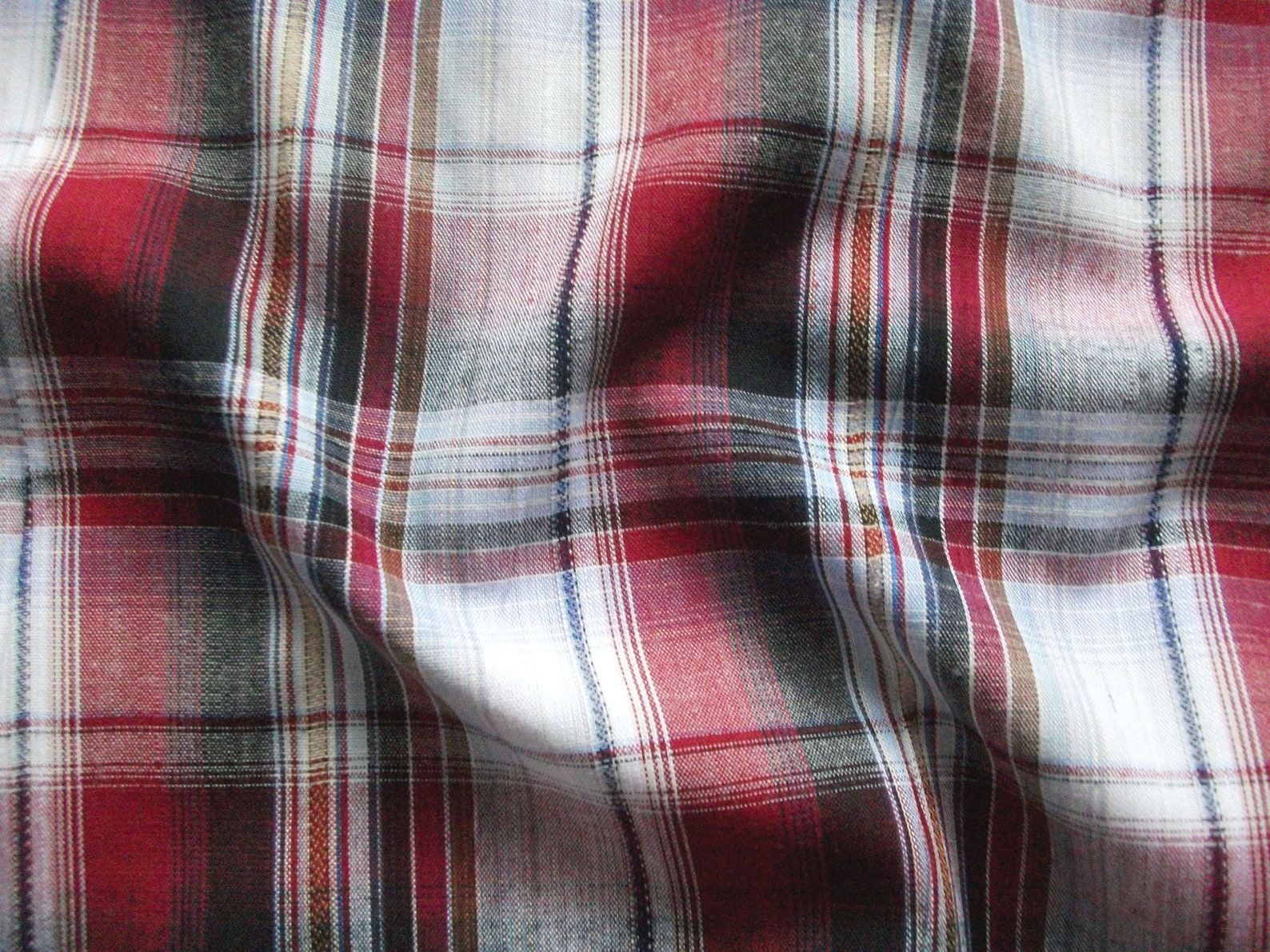 red black and white plaid pants