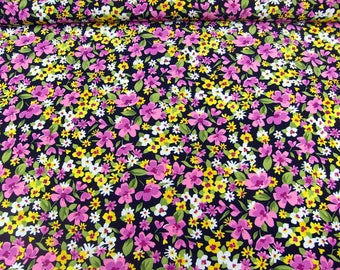 Blumendruck 28-002-A lila-gelb-weiß