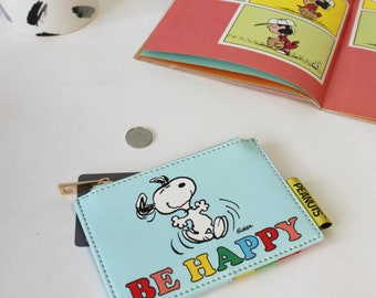 Peanuts snoopy be happy zip Geldbörse / Kartenhalter / Disaster Designs