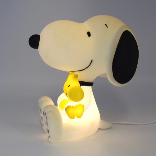 Peanuts sitting snoopy & woodstock led lamp by disaster designs