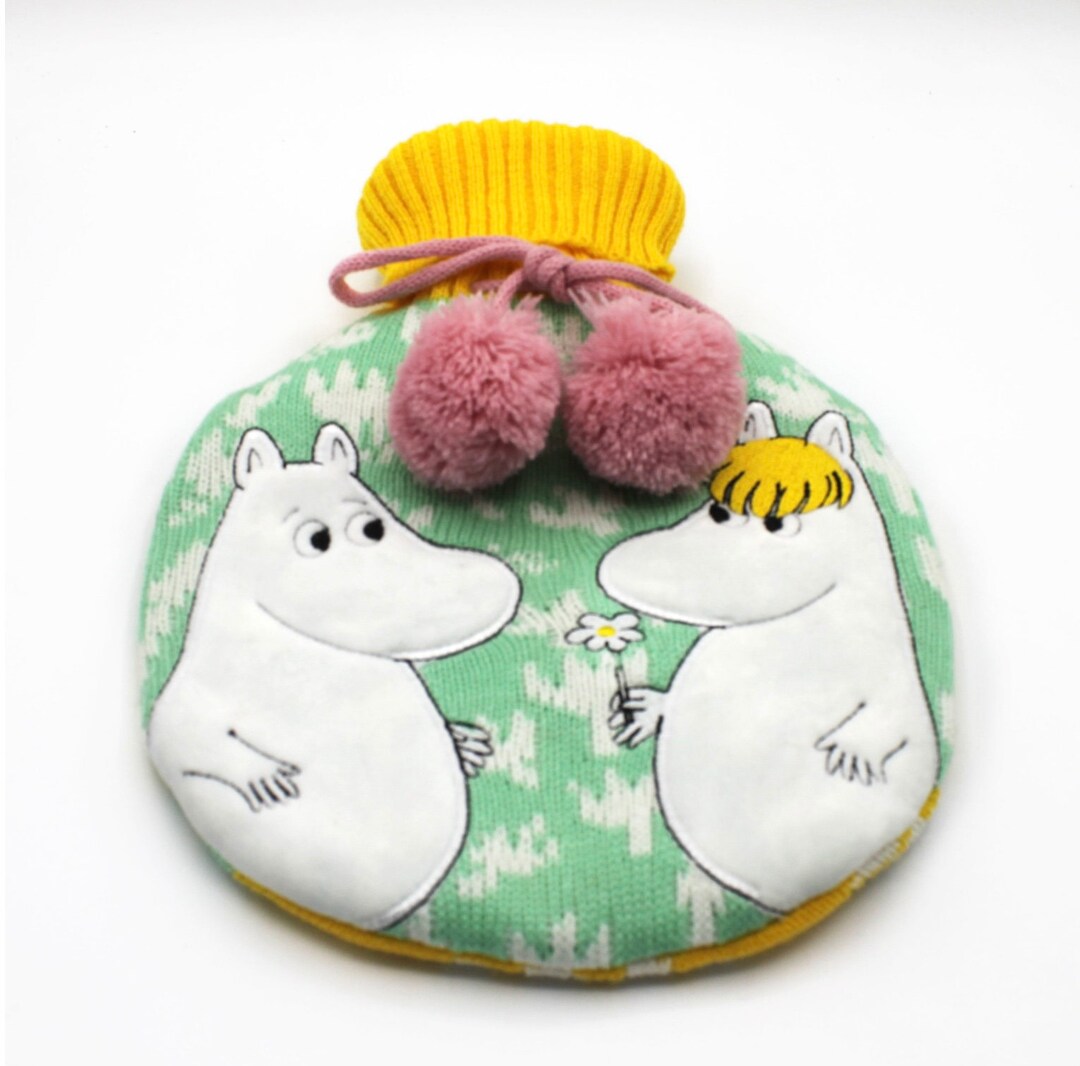Moomin Hot Water Bottle Moomin Floral Love Hot Water Bottle Etsy