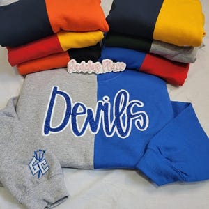 Colorblock Crewneck Sweatshirt: Gildan 18000 Blank Pullover for DIY
