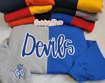 Colorblock Crewneck Sweatshirt: Gildan 18000 Blank Pullover for DIY