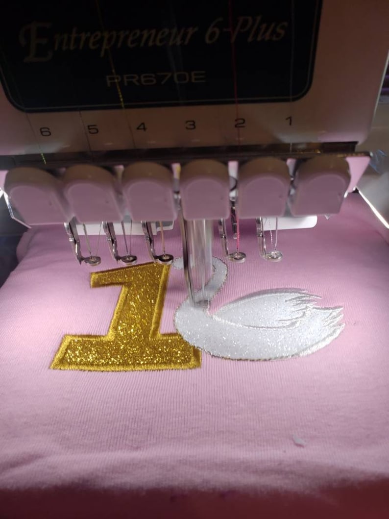 Swan birthday shirtprincess birthday party teeswan partypink and glitter gold1st birthday outfitgirl birthday shirtbaby bodysuit
