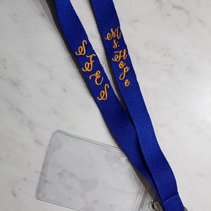 Personalized Custom Embroidered ID Badge Lanyard/neck Strap - Etsy
