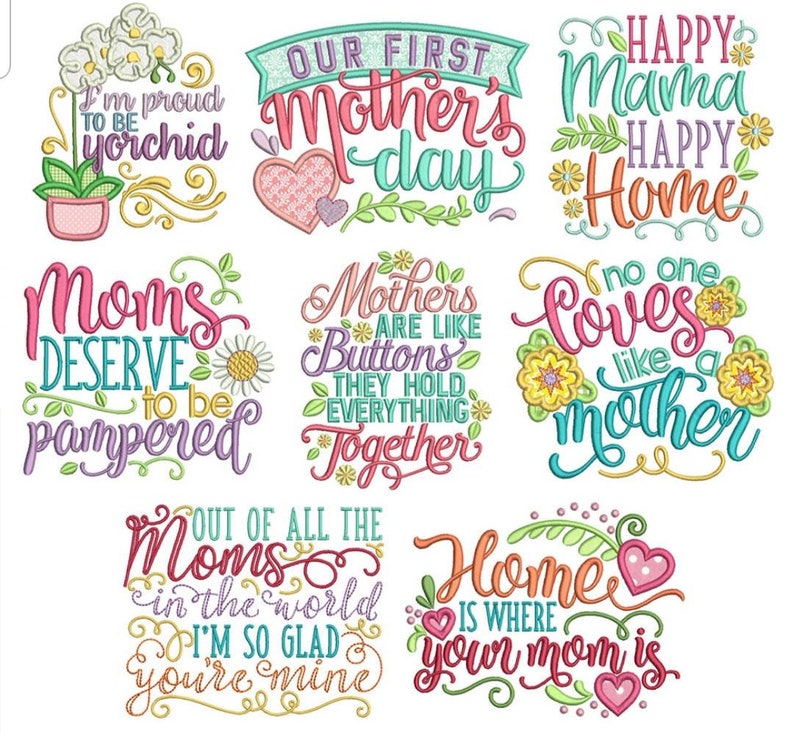 Mothers Day Gift Embroidered Word Art Kitchen Tea Towel/gift - Etsy