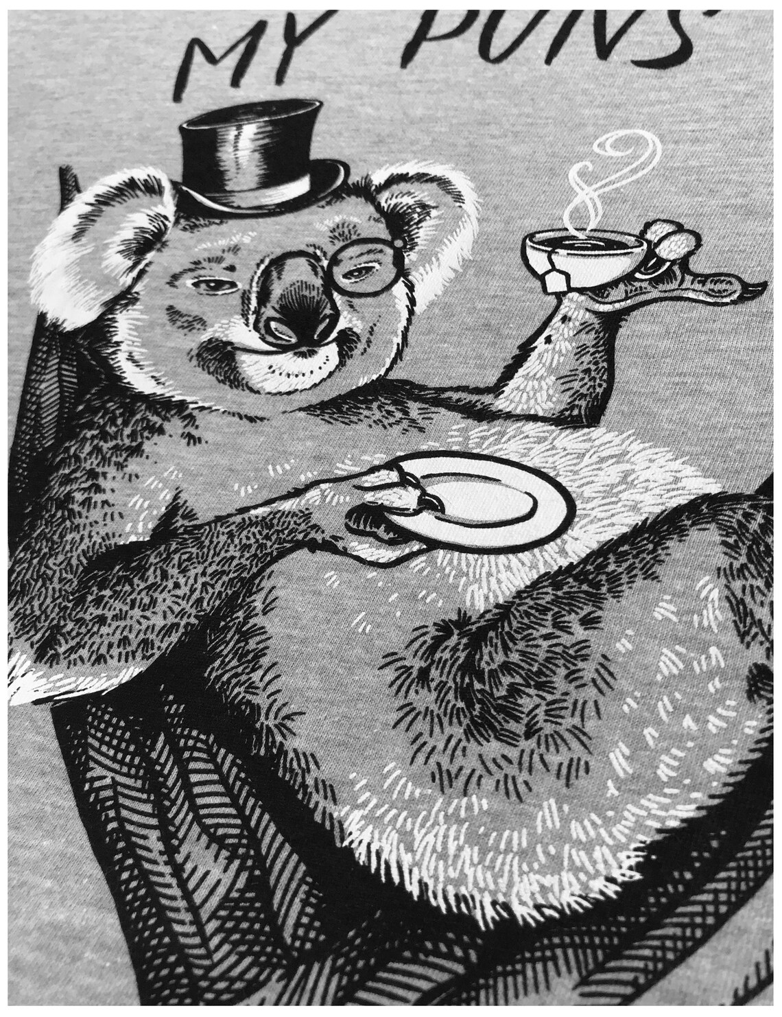 My Puns are Koala Tea Funny Punny Quality Joke Humor Pun for Etsy