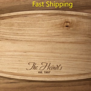 Personalized Cutting Board / Custom Cutting Board / Laser Engraved Cutting Board / Gift / Housewarming Gift