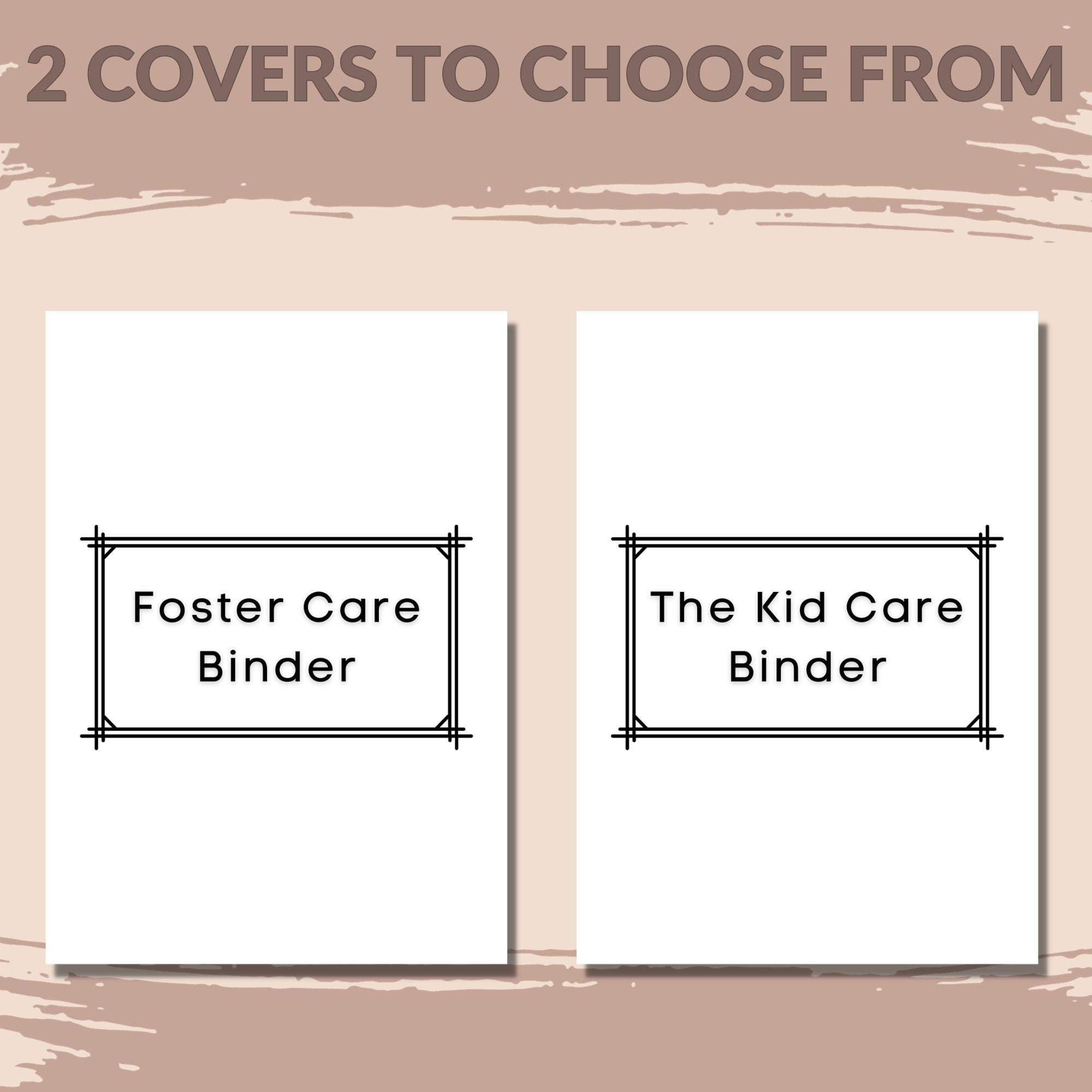 Foster Care Adoption Organization Binder Life Book Foster Carer Life ...