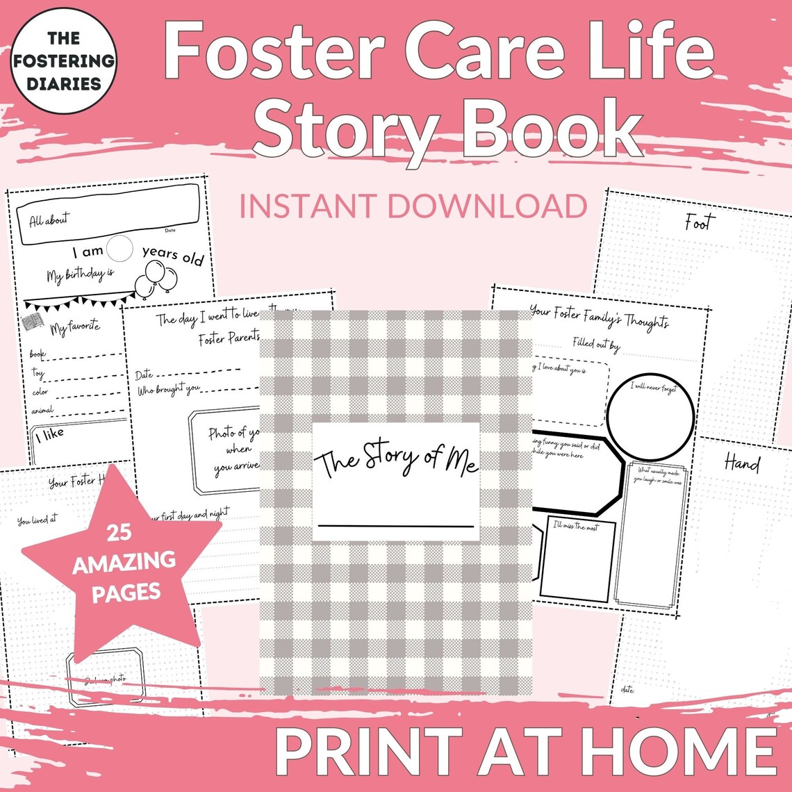 Foster Care Binder Life Book | Foster Carer Life Story Book | Printable ...
