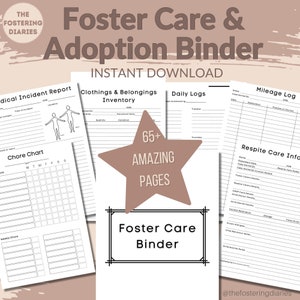 Foster Care Adoption Organization Binder Life Book | Foster Carer Life Story Book | Printable INSTANT DOWNLOAD