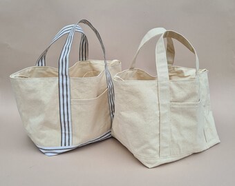 Little Project Tote With Pockets | PDF Sewing Pattern