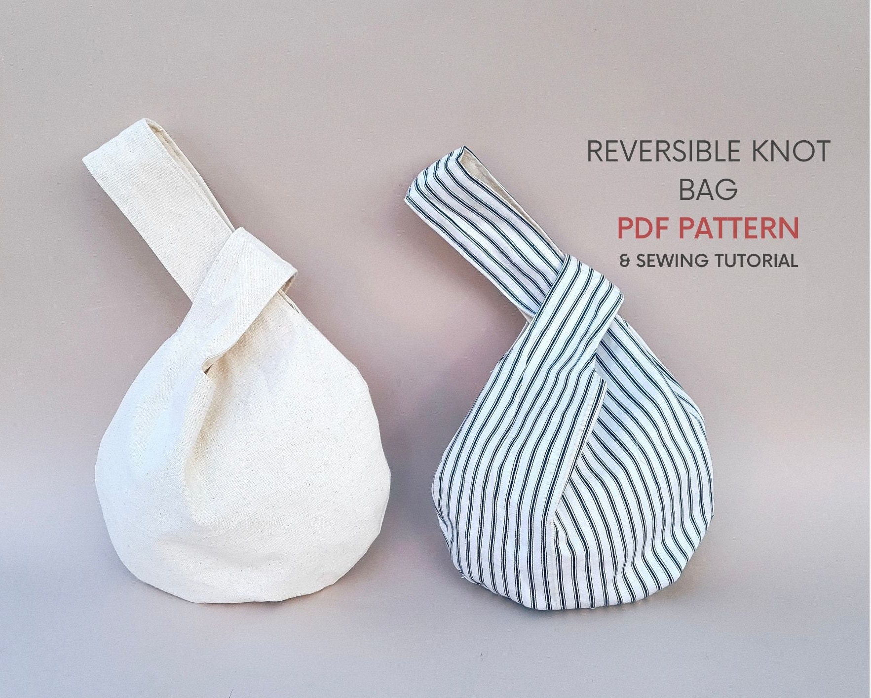 Reversible knot bag pattern hotsell