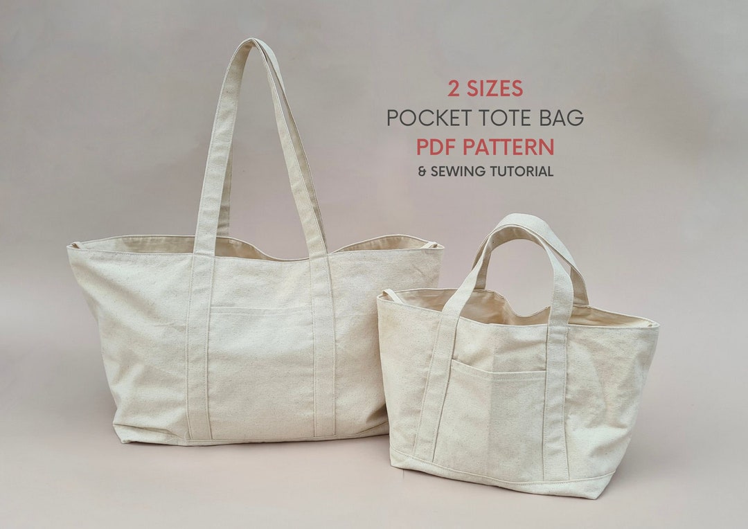 ★TOUT Y EST★ Printed Pattern Pocket Tote Bag CLDMB1202 SPT-6_5b21bfda-9d6c-4765-8ded-