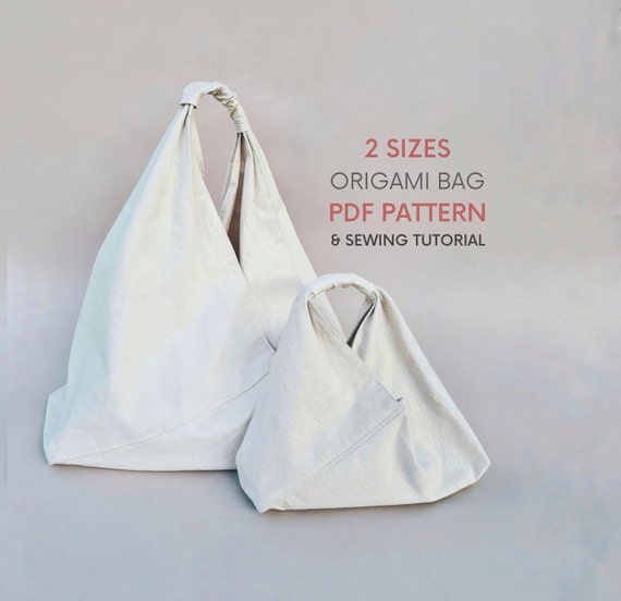 Origami Bento Bag Pattern and Tutorial: Quick Tote Bag