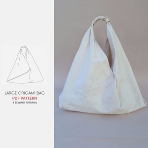 Large Origami Bag PDF Sewing Pattern With Tutorial Instant -  Denmark