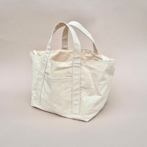 Small Pocket Tote Bag | PDF Sewing Pattern & Tutorial | Instant Digital Download | Easy Sewing Project | Reversible Canvas Tote Bag Pattern image 2