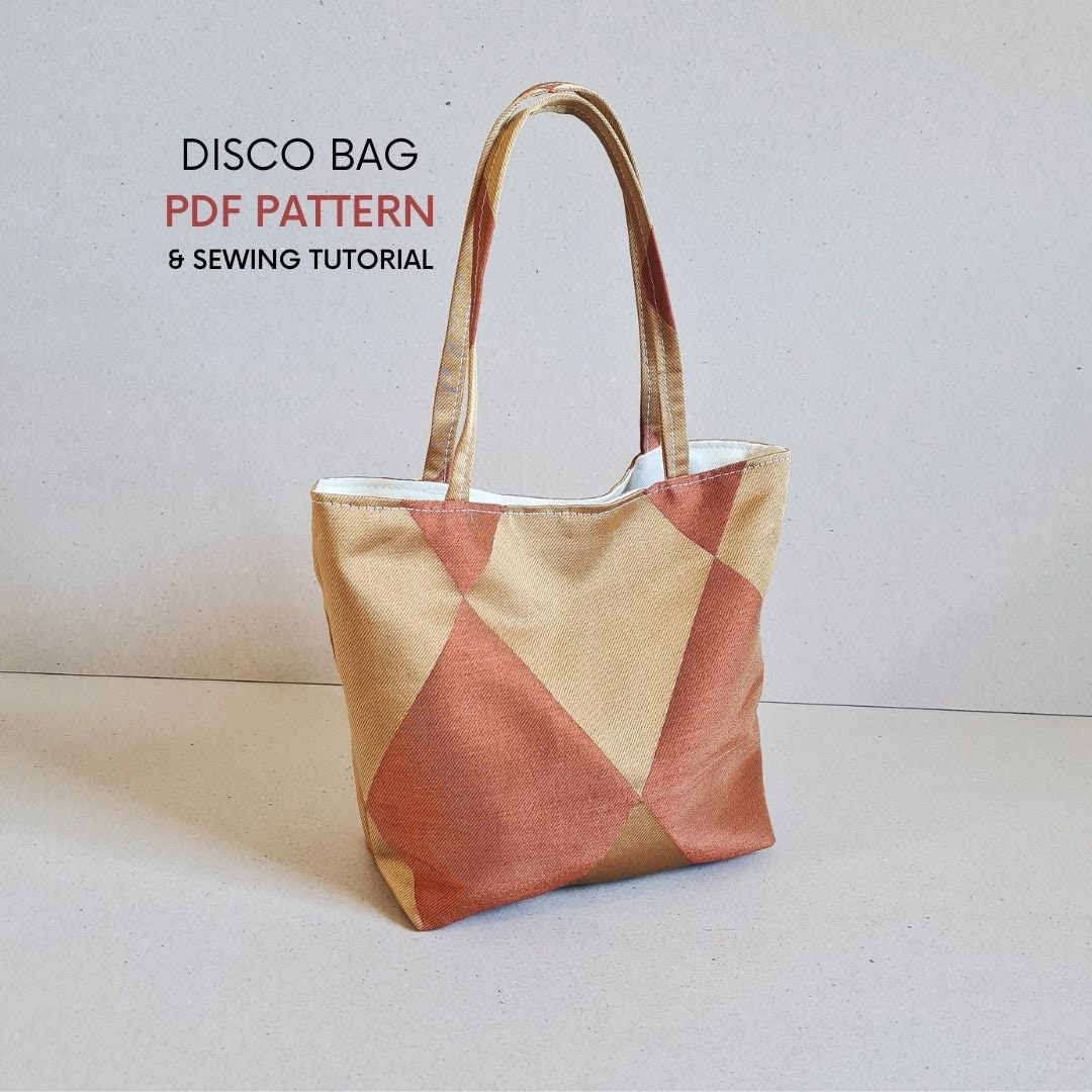 Small Disco Bag | PDF Sewing Patterns & Tutorial | Cute Silk Party Bag ...