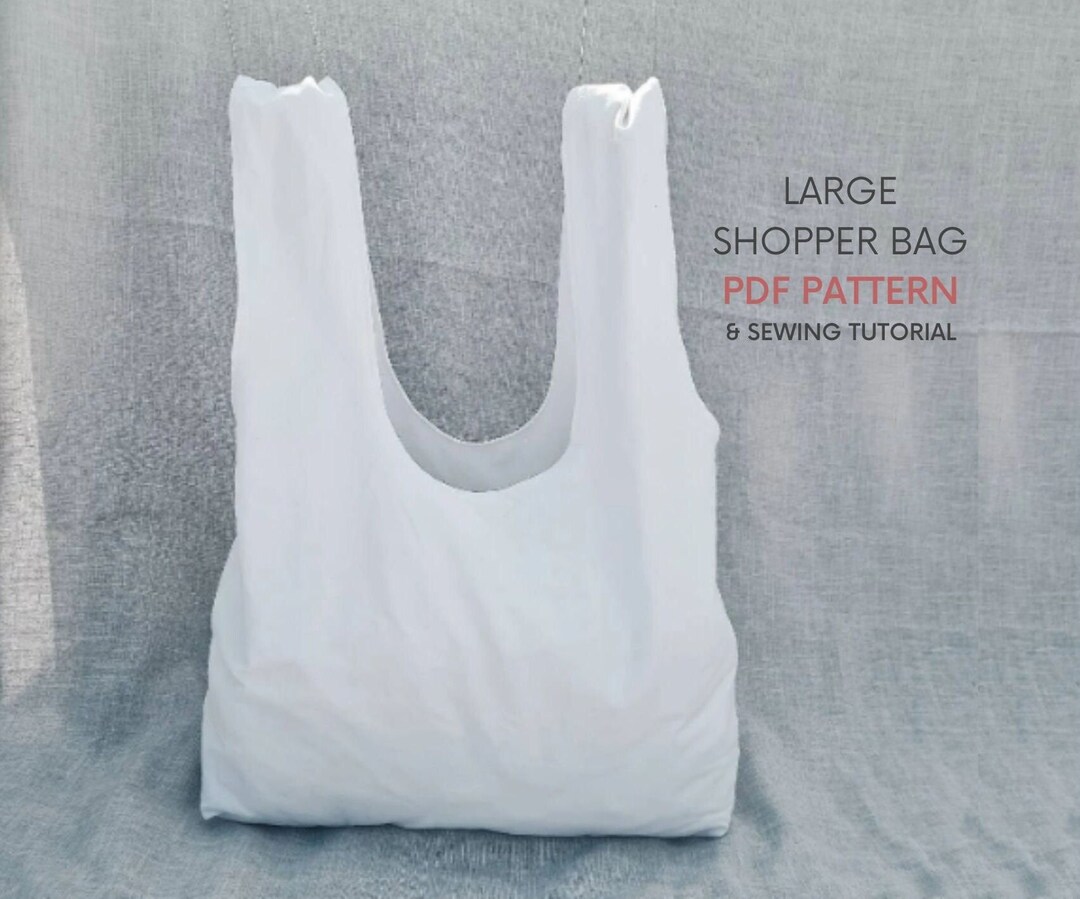 Large Eco Shopper Bag PDF Sewing Pattern With Tutorial - Etsy UK