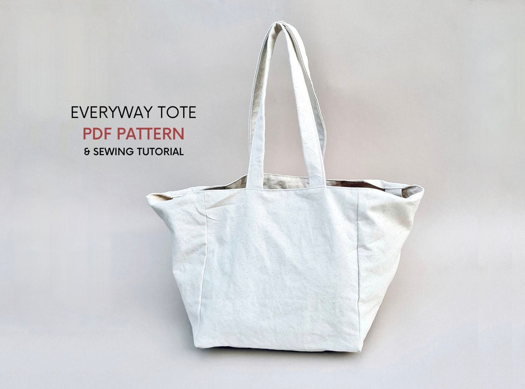 Everyway Tote Bag PDF Sewing Pattern & Tutorial Instant - Etsy Ireland