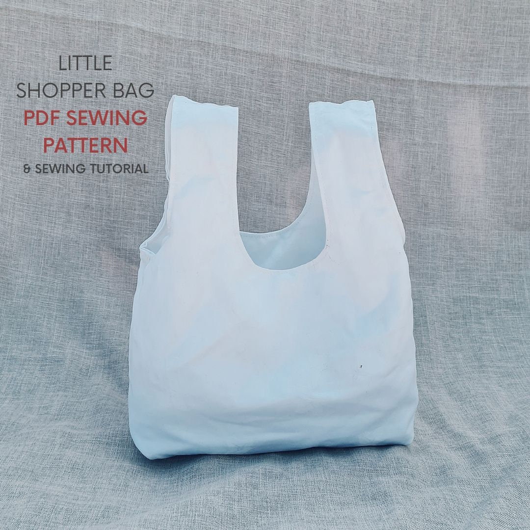 Small Shopper Bag | PDF Sewing Pattern With Tutorial | Instant Digital ...