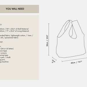 Large Eco Shopper Bag PDF Sewing Pattern With Tutorial - Etsy UK