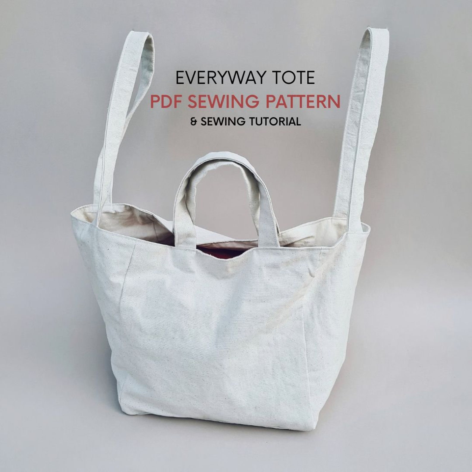 Everyway Tote Bag | PDF Sewing Pattern & Tutorial | Instant Digital ...