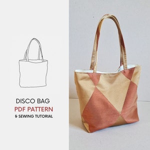 Large Origami Bag PDF Sewing Pattern With Tutorial Instant 
