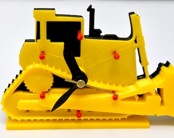 Bulldozer Desk Clock
