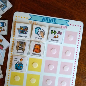 Personalized Chore Chart & 72 Cards