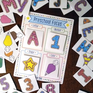 Preschool Focus Board & 56 Cards